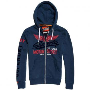Superdry Sudadera Heritage Ziphood Marino Hombre M Marino