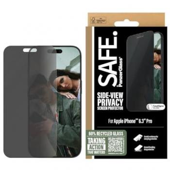 Protector de Pantalla Privado SAFE by PanzerGlass para iPhone 16 Pro - Ultra Wide Fit, Cristal Templado, Resistente a Rayones y Golpes