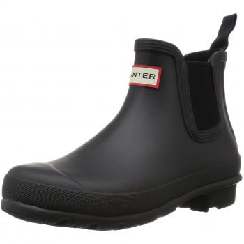 Hunter Company Original Chelsea, Botas de Agua para Mujer, Negro