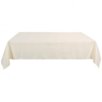 Deconovo Manteles de Mesa Rectangular Efecto Lino para Cocina 130 x 220 cm Beige