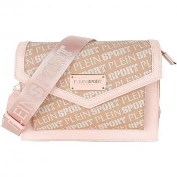 Plein Sport Pink Polyamide Crossbody Bag with Keychain, female, Size: ONE SIZE