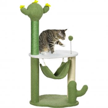 Árbol Rascador para Gatos con Forma de Cactus