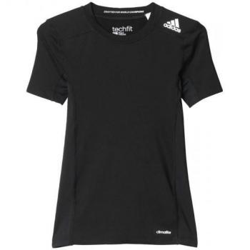 adidas YB TF Base Tee - Camiseta para niño, color negro, talla 152