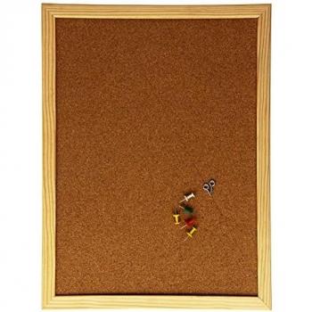Q-Connect Pizarra Corcho Marco De Madera 40x30 Cm