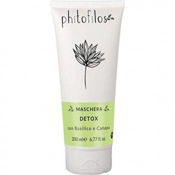 Phitofilos Mascarilla Anti-Pollución 200 ml - Acondicionador para el cabello rizado, formulación anti-polución, textura cremosa, hidrata y nutre el cabello, protege de agentes externos