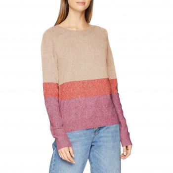 Vero Moda Vmdoffy LS O-Neck Block Blouse Boo, suéter para Mujer,