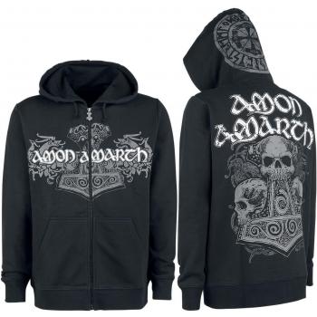 Amon Amarth Thorhammer Sudadera capucha con cremallera Negro