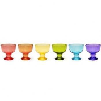 Excelsa Bilbao - Juego de 6 copas de helado, cristal