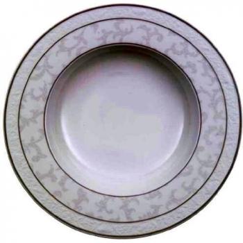 Villeroy & Boch Gray Pearl 1043922700 Plato Hondo, Porcelana, Gris