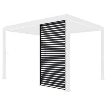 Persiana de Aluminio Triomphe para Pérgola Bioclimática, 130cm, Antracita, 123x6x238 cm