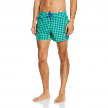 adidas Y Check SH Vsl - Bañador para hombre, color azul / lima, talla 2XL