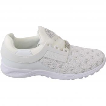 Philipp Plein White Polyester Casual Sneakers Shoes - EU37/US6.5, Size: 7 US, White female, Sizes: 4 UK