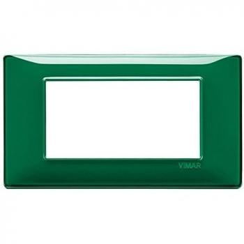 Placa Plana Vimar 4 Módulos Reflex Esmeralda 14654.47