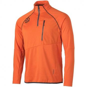 Camiseta de hombre Ternua Rakker 2.0 1/2 Zip naranja