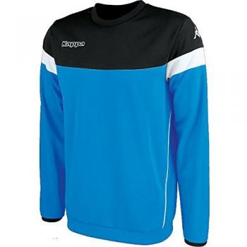 Kappa Lido Sweat Sudadera de Entrenamiento, Niños, Azul/Negro/Blanco, 12Y