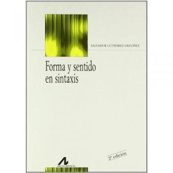 Forma y sentido en sintaxis