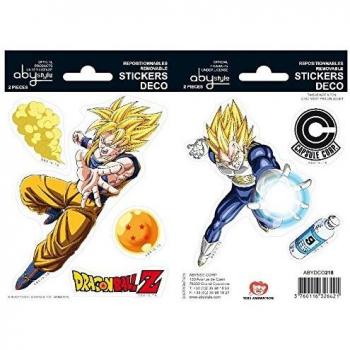 Pegatinas Dragon Ball Z - Goku y Vegeta - 16x11cm / 2 planchas