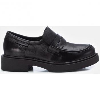 Mocasines de piel para mujer en color negro