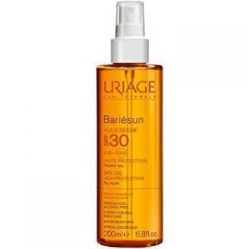 Uriage Bariésun Dry Oil SPF 30, 200 ml - Dry Sun Oil with SPF 30, provides solar protection for the body