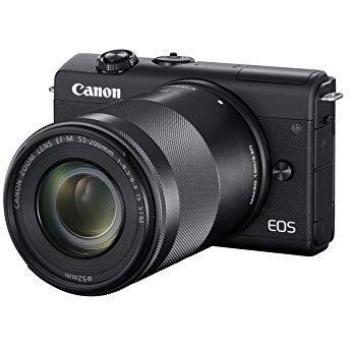 Cámaras Modelo Canon EOS M200 Kit Black + EF-M 15-45 + 55-200 IS STM Marca CANON