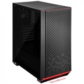 SilverStone SST-PM02B-G - Primera Midi Tower Gaming, ATX, lateral de vidrio templado, negro mate