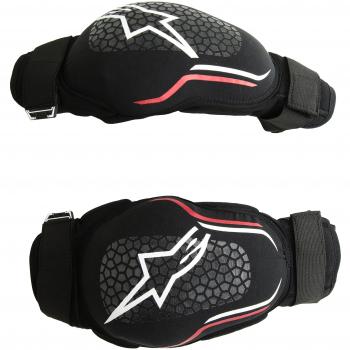 Alpinestars Protector (Guard) De Codo MTB - Par 2018 Evolution Negro-Blanco-Rojo (L/XL, Negro)