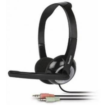 Auriculares Estéreo con Micrófono Ajustable - Hamlet HHEADMJK, Conexión Jack 3.5mm, Diadema Alámbrica, Ideal para Oficina y Centro de Llamadas