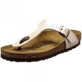 Birkenstock Gizeh Perle Sandalias de dedo para mujer con plantilla de Birko-Flor normal