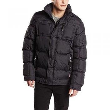 Lonsdale London para hombre chaqueta de invierno St, Buryan Negro negro Talla:large