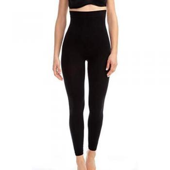 Farmacell 133 (Negro, L/XL) Pantalones Leggings de Talle Alto con Efecto masajeador y Anti-Celulitis