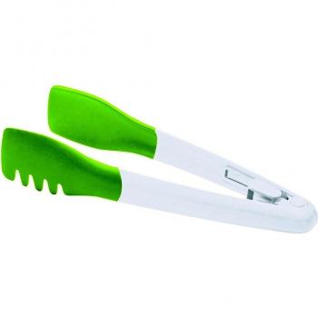 zak!designs 1283-P690 - Pinzas de ensalada, color blanco y verde
