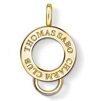 Abalorio Thomas Sabo Charm Club X0247-413-39 para Mujer, de Plata Bañada en Oro, 1.5 cm