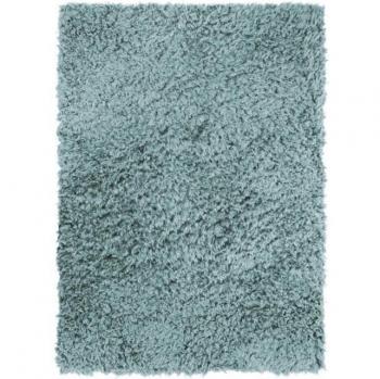 Alfombra suave de piel sintética AUTHENTIK 120 x 170 cm azul claro
