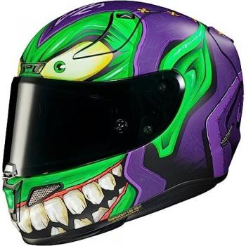 Casco integral HJC RPHA11 Green Goblin Marvel (MC48SF) - Lila, Talla XL