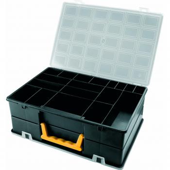Organizador de plástico doble 360 x 252 x 128 mm con separadores