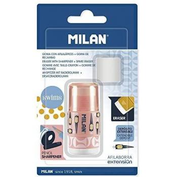 MILAN 64233 BLÍSTER AFILABORRA Extension Swims + 1 Goma DE Recambio, Multicolor