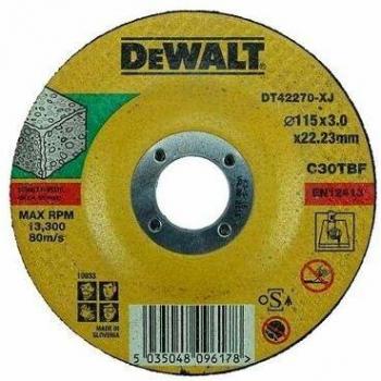 Dewalt DT42270-XJ Disco de corte cóncavo para piedra 115 x 2.5 x 22.2 mm