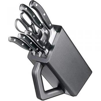 Bloque de cuchillos Victorinox Grand Maître 6 piezas, forjados, elegante, color antracita