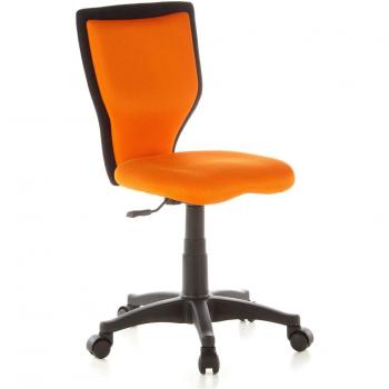 hjh OFFICE 670040 KIDDY LUX Silla para niños y silla giratoria, tejido en malla naranja