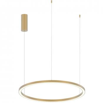 Lámpara Colgante LED Hoop Oro 80 cm, 40W, 6000Lm, CCT Ajustable