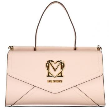 Love Moschino Pink Polyethylene Handbag with Adjustable Strap, Size: ONE SIZE