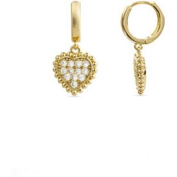 Pendientes Luxenter Daton de Circonita Brillante acabados en oro amarillo de 18k