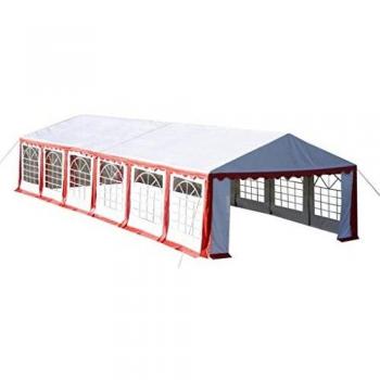 vidaXL Carpa para Fiestas 12 X 6 m Rojo