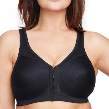 Glamorise MagicLift Front Closure Posture Support Bra - Black, Size 46-B