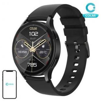 Colmi i28 Ultra AI Smartwatch with AMOLED Display, Bluetooth Call, and Muslim Prayer Features (Black, 44 mm)