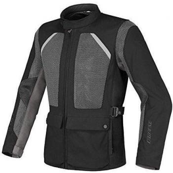 Dainese G. Air-Tourer L-ST Chaqueta para Moto, Negro/Gaviota Gris Oscuro/Castle Rock, 60