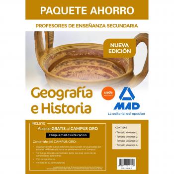 Paquete Ahorro Geografía e Historia. Cuerpo de Profesores de Enseñanza Secundaria