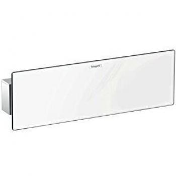 Hansgrohe 26456400 FixFit Porter 300 Toma de agua con soporte de ducha y repisa, Blanco/Cromo