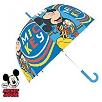 Paraguas Automático Mickey Disney 48cm - Producto Oficial con Diseño de Mickey Mouse, Ideal para Niños y Niñas