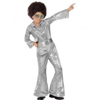 Disfraz de Disco Plateado para Niño